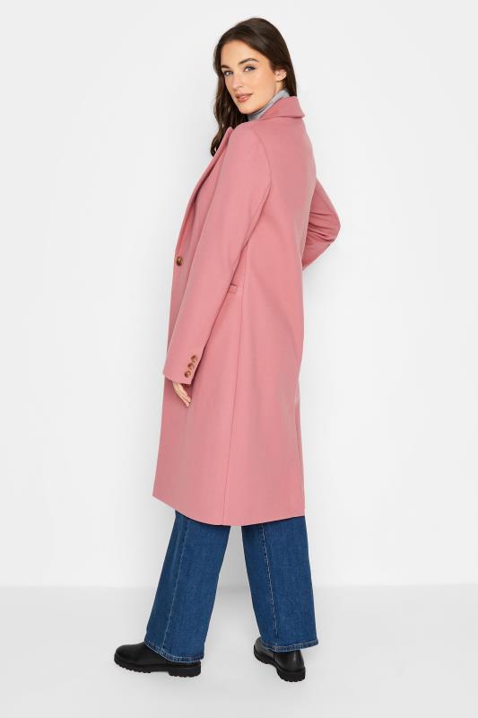 LTS Tall Women's Blush Pink Midi Formal Coat | Long Tall Sally 3