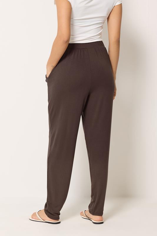 M&Co Petite Chocolate Brown Hareem Trousers | M&Co 2