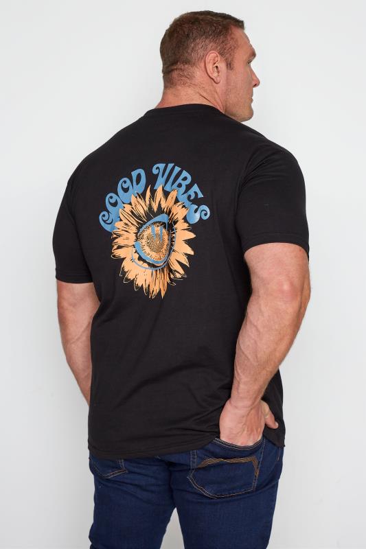 304 CLOTHING Big & Tall Black Good Vibes T-Shirt 2