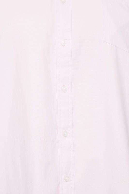 D555 Big & Tall Pink Short Sleeve Oxford Shirt | BadRhino 2