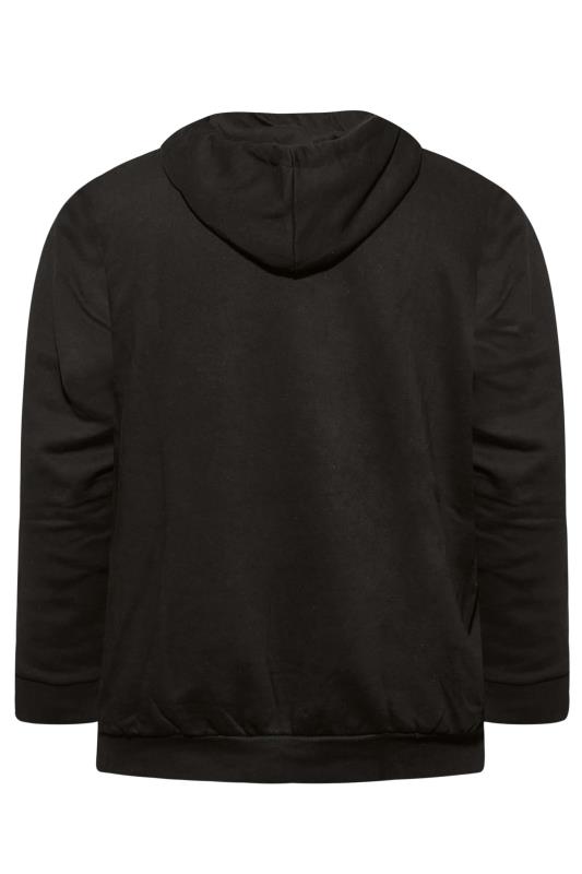 JACK & JONES Black Logo Hooded Sweatshirt | BadRhino 4