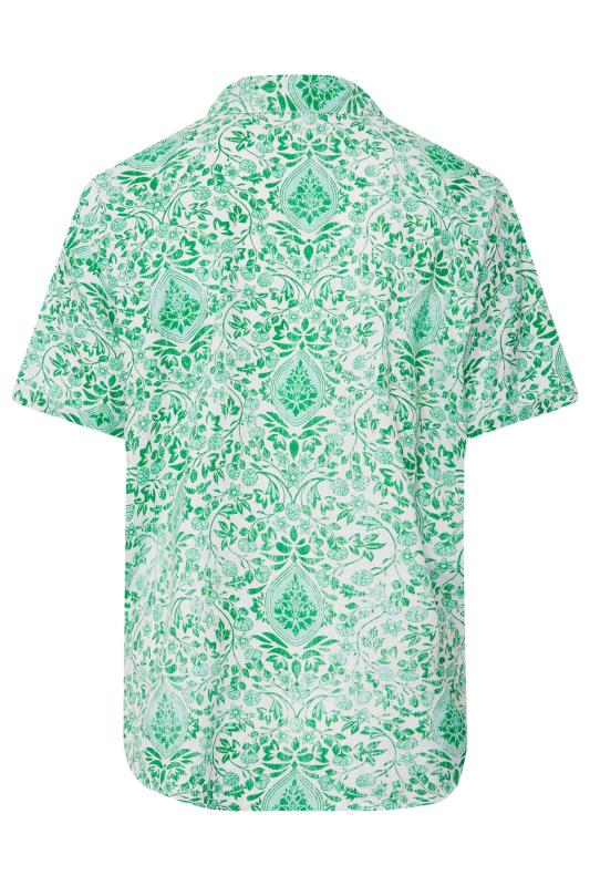 LIMITED COLLECTION Plus Size Green Paisley Print Shirt | Yours Clothing 7