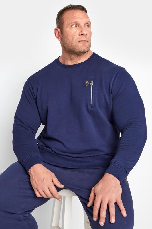 LUKE 1977 Navy Blue Sport Sweatshirt | BadRhino 1