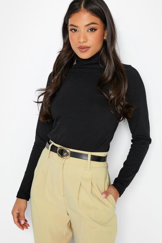 Petite Beige Brown Belted Tailored Trousers 3