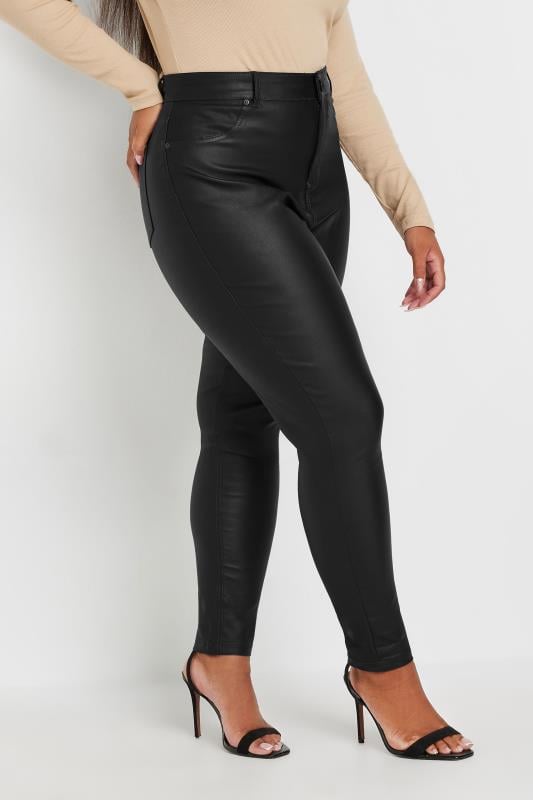 Black coated jeggings best sale