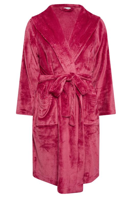 YOURS Plus Size Red Essential Shawl Dressing Gown | Yours Clothing  6