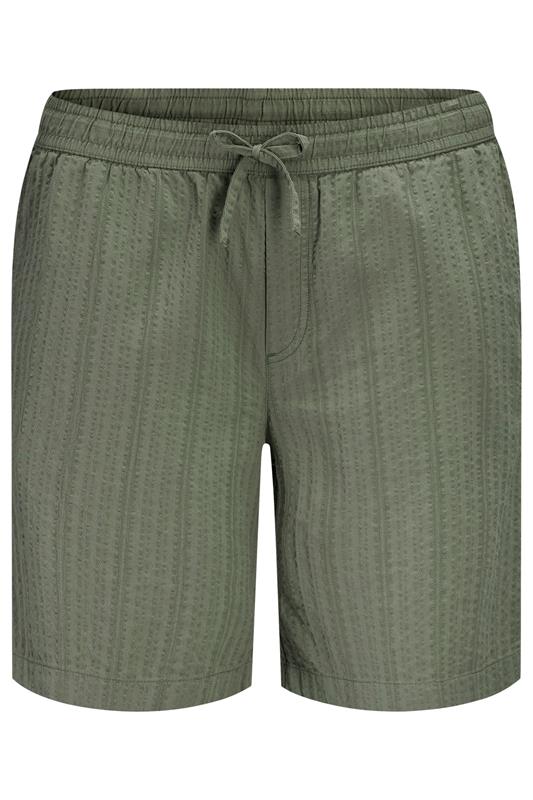 JACK & JONES Big & Tall Vetiver Green Elasticated Waist Shorts | BadRhino 2