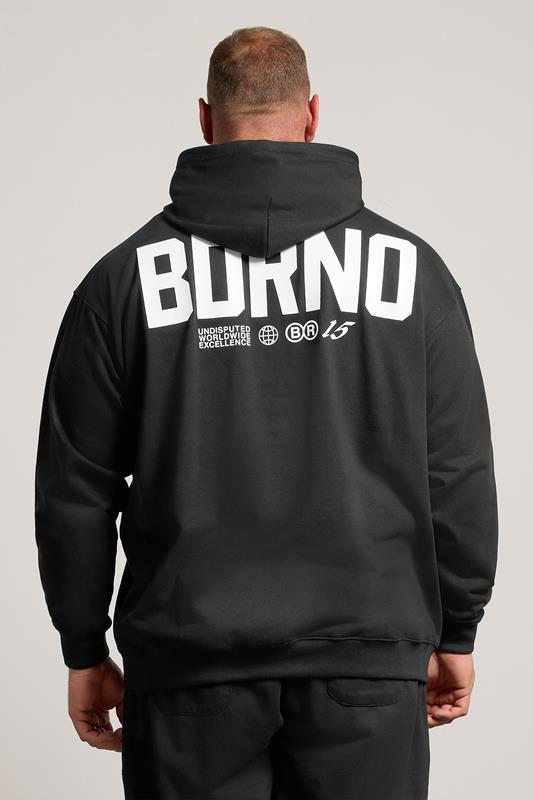 BDRNO Premium Big & Tall Black Logo Hoodie | BadRhino 2