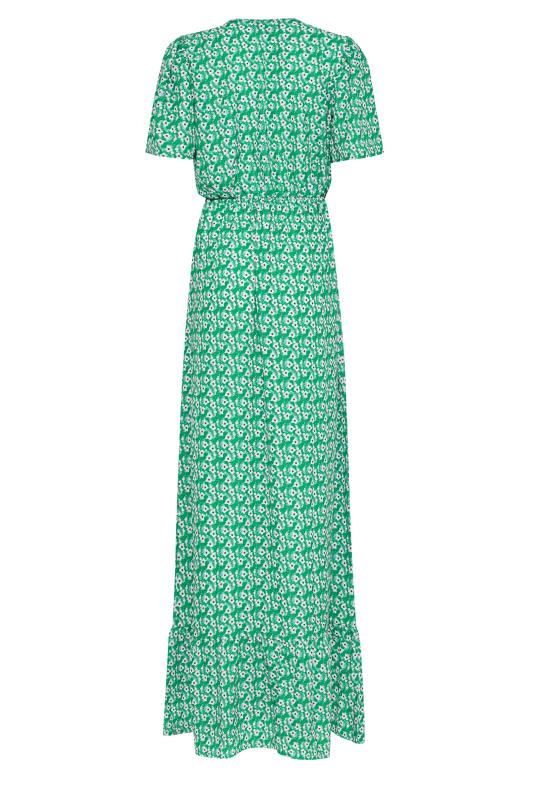LTS Tall Women's Green Floral Print Maxi Tea Dress | Long Tall Sally 7