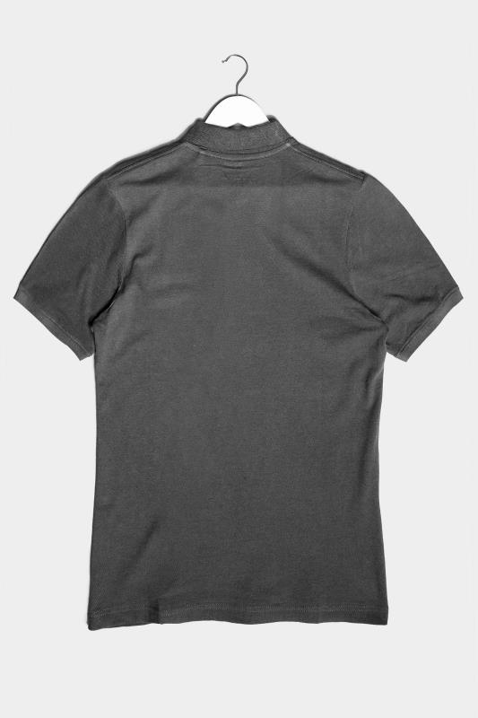 BadRhino Big & Tall Black Washed Polo Shirt 2