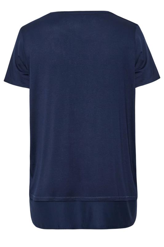 Curve Navy Blue 'Make Good Stories' Slogan T-Shirt 7