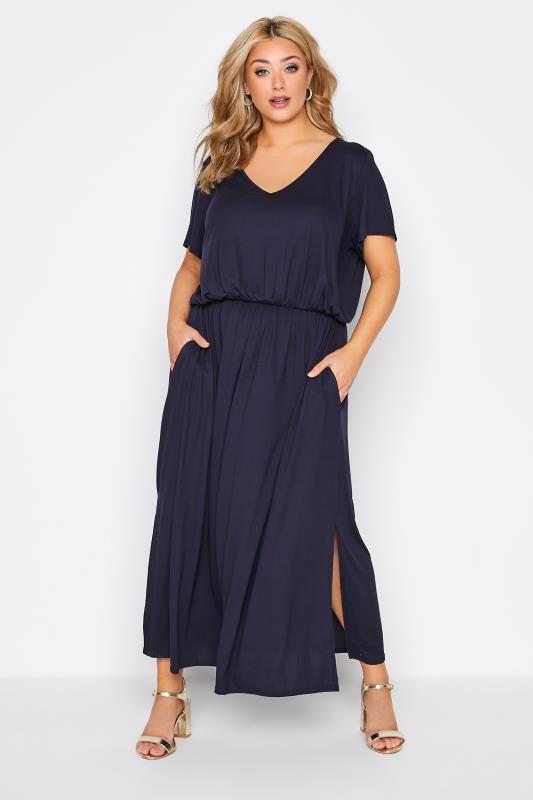 Navy Plus Size Casual Dresses | Yours Clothing