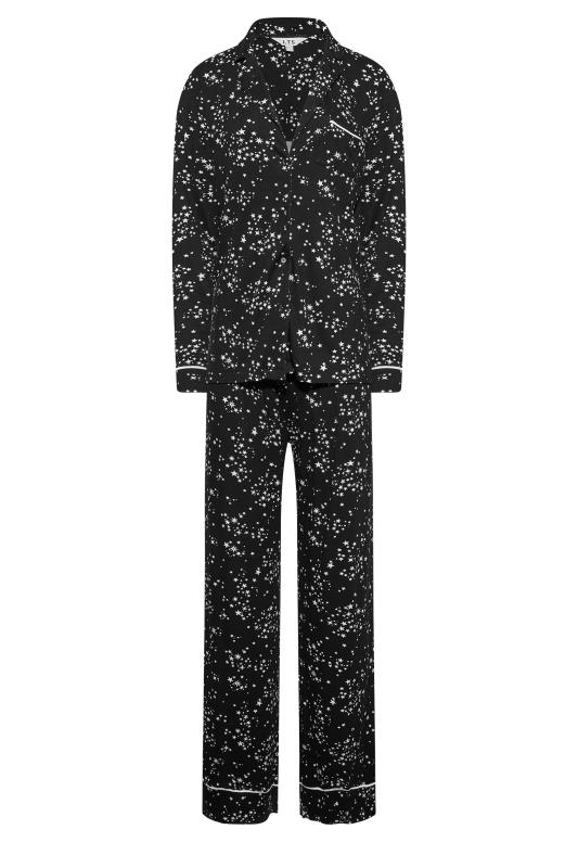 LTS Tall Black Star Print Pyjama Set | Long Tall Sally 6