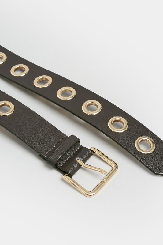 Brown Eyelet Belt | Yours Clothing 3