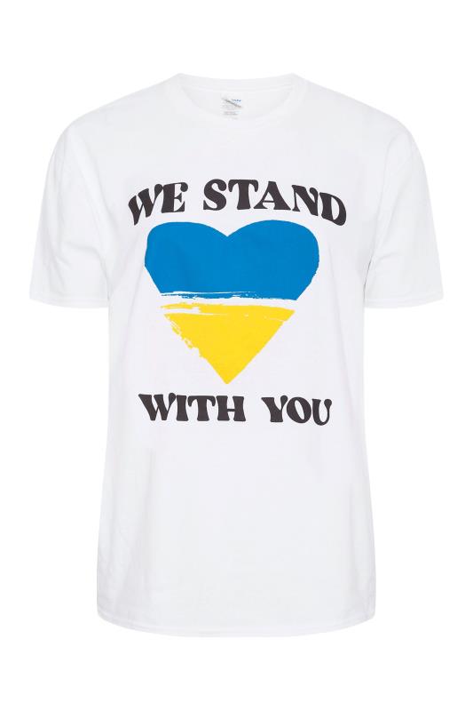 Ukraine Crisis 100% Donation 'We Stand With You' T-Shirt | Yours Clothing 7