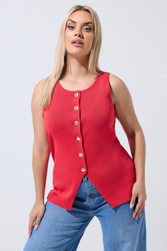  LIMITED COLLECTION chaleco de punto rojo