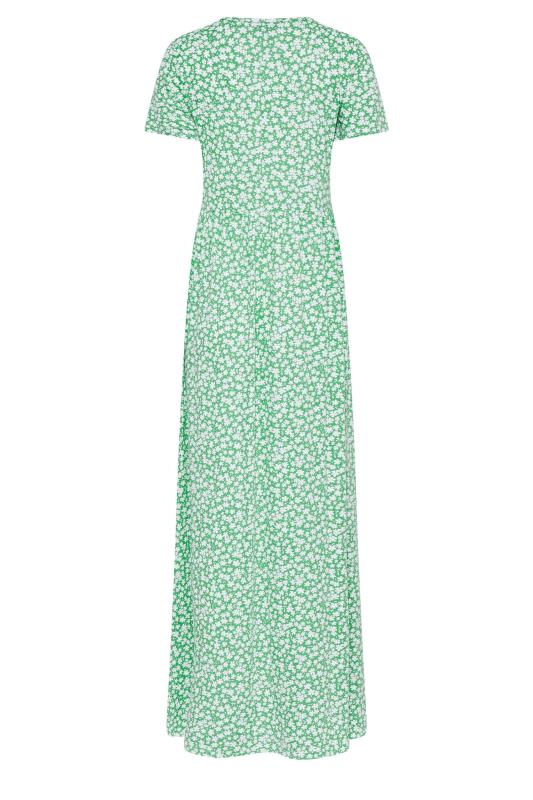 LTS Tall Green Ditsy Floral Maxi Dress 7