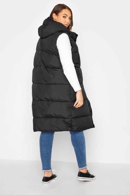 Curve Black Maxi Panelled Puffer Gilet 3
