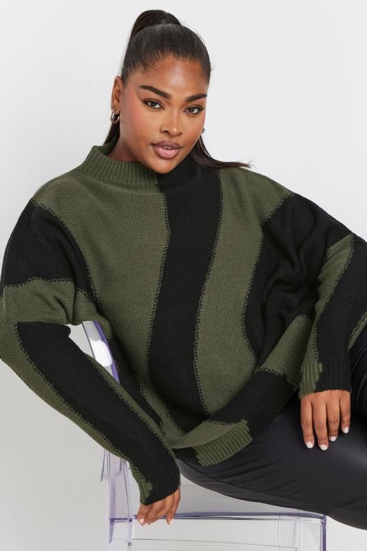 Oversized knit sweater plus size best sale