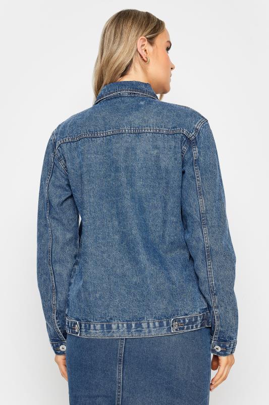 LTS Tall Women's Blue Pocket Detail Denim Jacket | Long Tall Sally 5