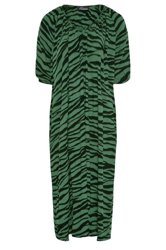 Plus Size LIMITED COLLECTION Green Zebra Print Maxi Dress | Yours Clothing 8