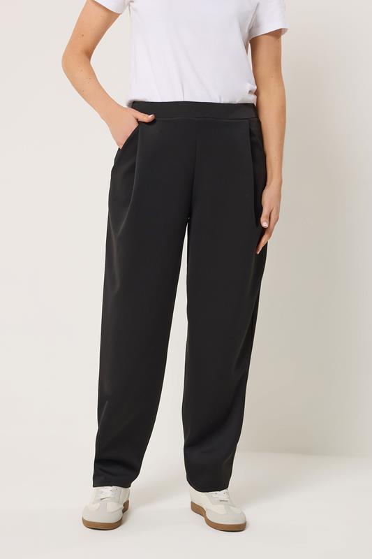 LTS Tall Women's Black Barrel Leg Trousers | Long Tall Sally 1