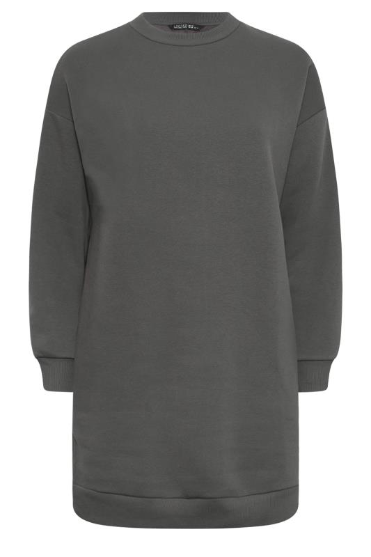 YOURS Plus Size Charcoal Grey Sweatshirt Dress | Yours Clothing 4
