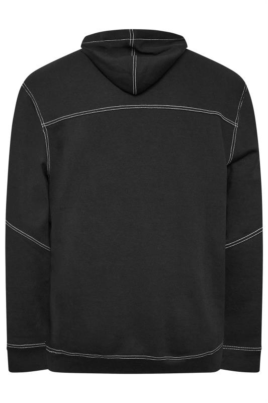 BadRhino Black Contrast Stitch Sweatshirt | BadRhino 5
