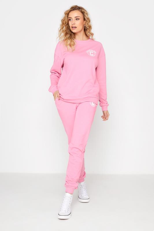 LTS Tall Pink 'California' Slogan Sweatshirt 1