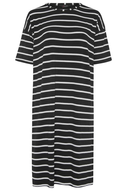 Black & White Striped Oversized T-Shirt Dress_F.jpg