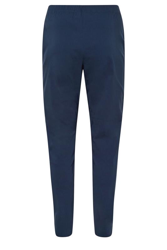 M&Co Navy Blue Stretch Bengaline Trousers | M&Co 5
