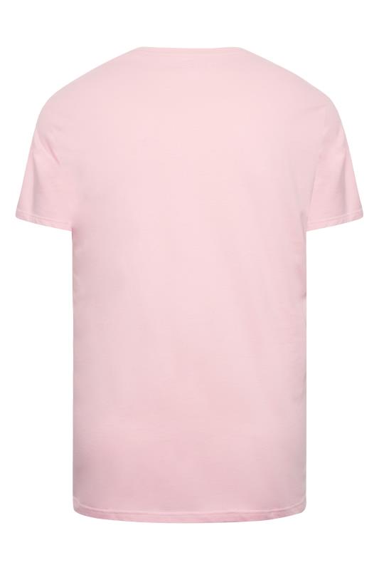 BadRhino Big & Tall Light Pink Plain T-Shirt | BadRhino 4