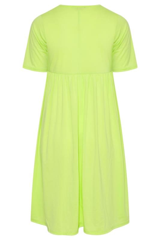 LIMITED COLLECTION Curve Lime Green Smock Dress_Y.jpg