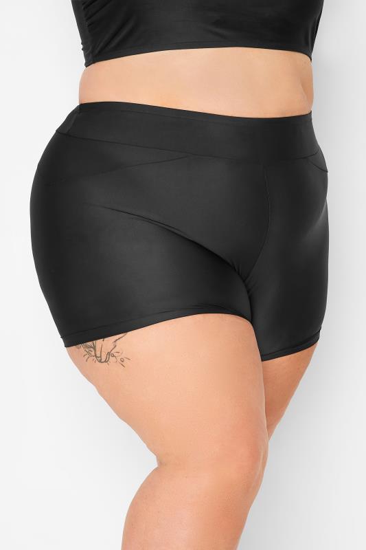 YOURS Plus Size Black Swim Shorts | Yours Clothing 1