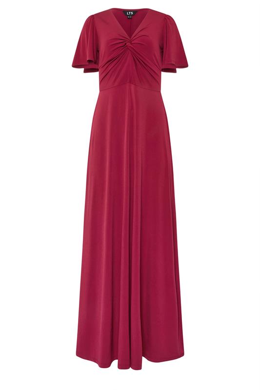 LTS Tall Red Twist Front Maxi Dress | LongTallSally 5