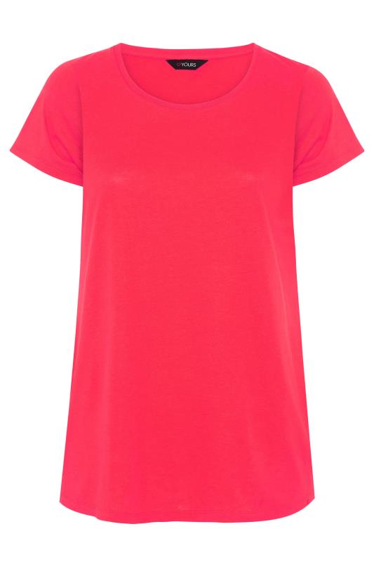 Hot Pink T-Shirt | Yours Clothing