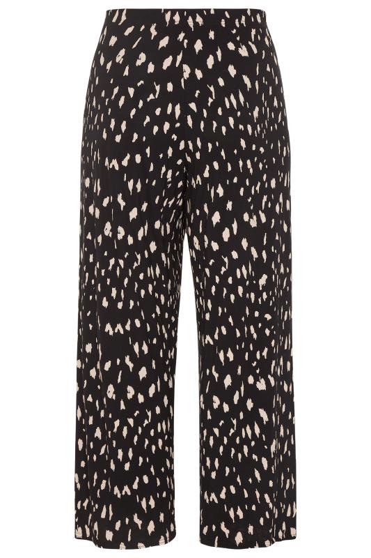 LIMITED COLLECTION Black Animal Marking Wide Leg Trousers_BK.jpg