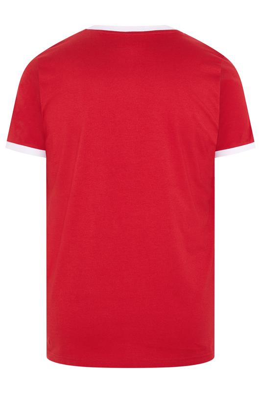 BadRhino Big & Tall Red Ringer T-Shirt | BadRhino 6