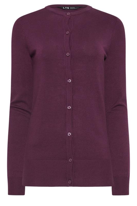 LTS Tall Purple Button Down Knit Cardigan | Long Tall Sally  5