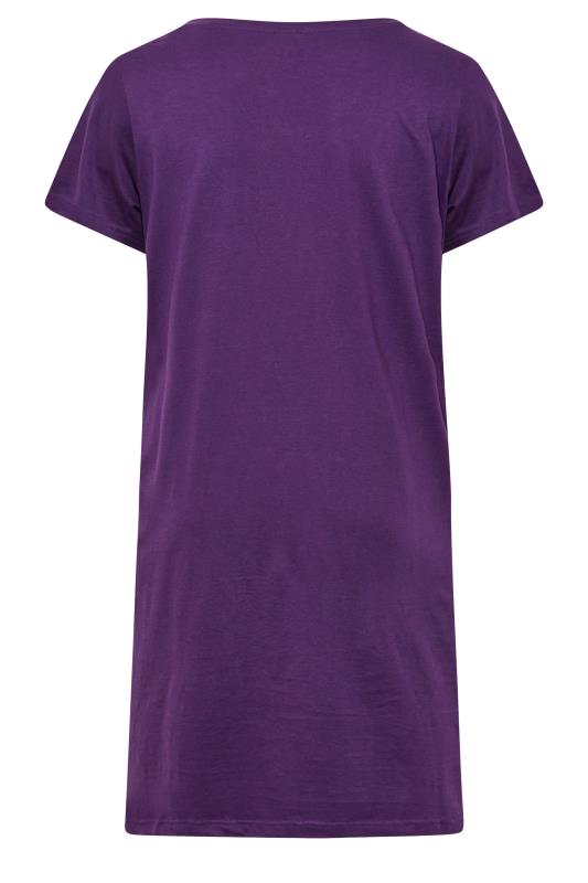 DISNEY Plus Size Purple Eeyore "Sparkle" Nightdress | Yours Clothing 8