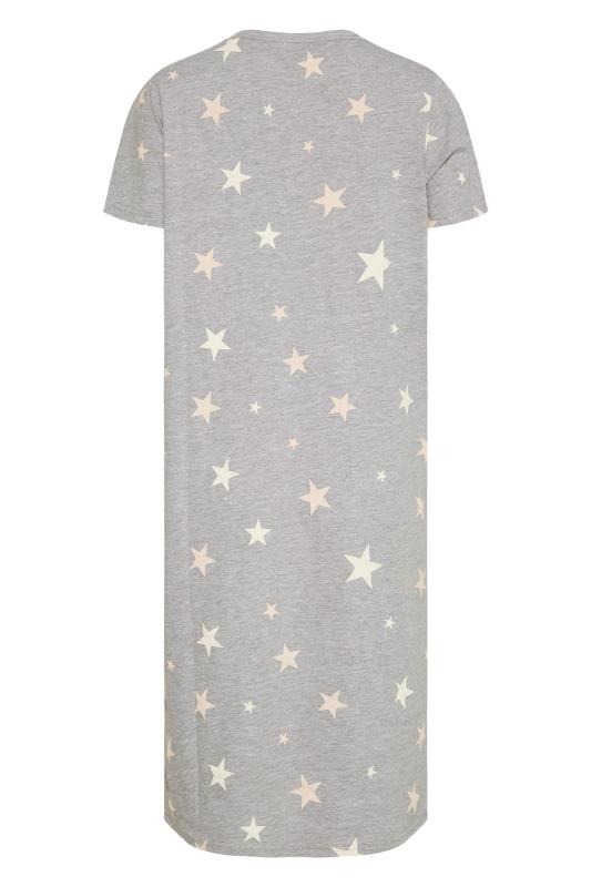 Tall Women's LTS Grey Star Print Nightdress | Long Tall Sally 6