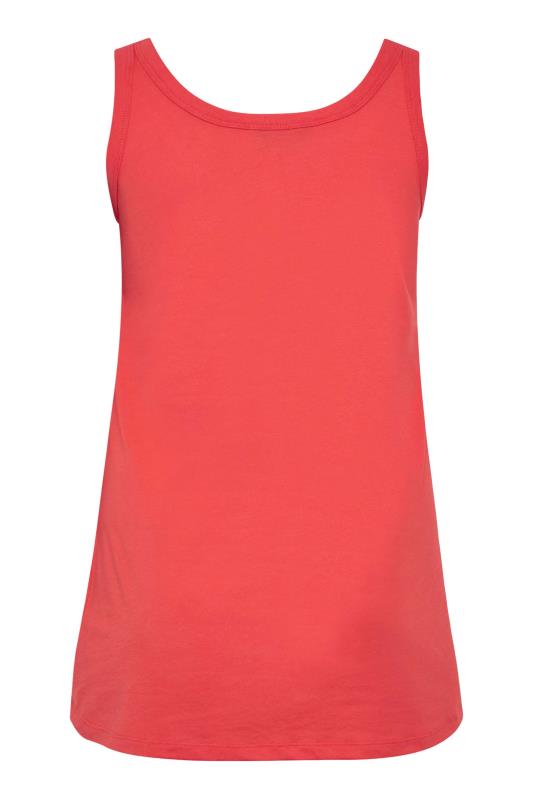 YOURS Plus Size Curve Red Essential Vest Top | Yours Clothing  6
