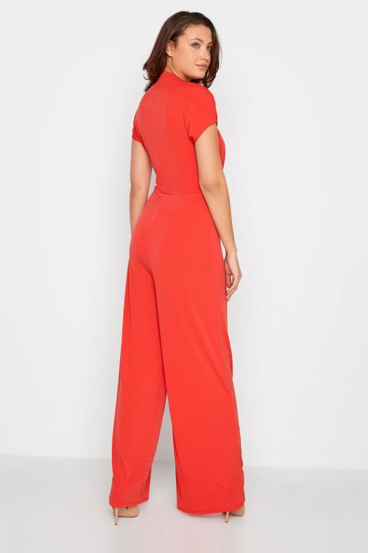 LTS Tall Women's Coral Orange Wrap Jumpsuit | Long Tall Sally  3