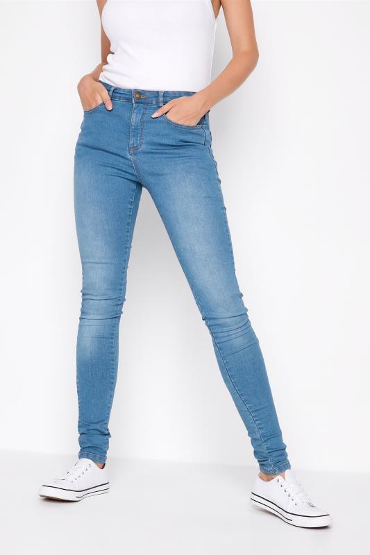 LTS Tall Women's Blue Light Wash AVA Skinny Jeans | Long Tall Sally 1