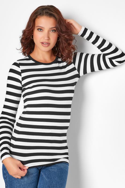 LTS Tall Women's Black Stripe Long Sleeve T-Shirt | Long Tall Sally 3