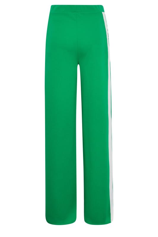 LTS Tall Women's Green Side Stripe Wide Leg Trousers | Long Tall Sally  7