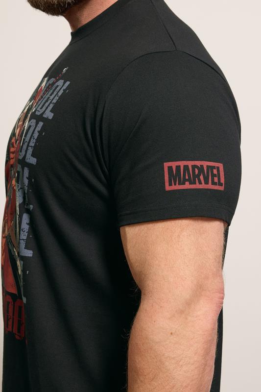 BadRhino Big & Tall Black Deadpool Graphic T-Shirt | BadRhino 5