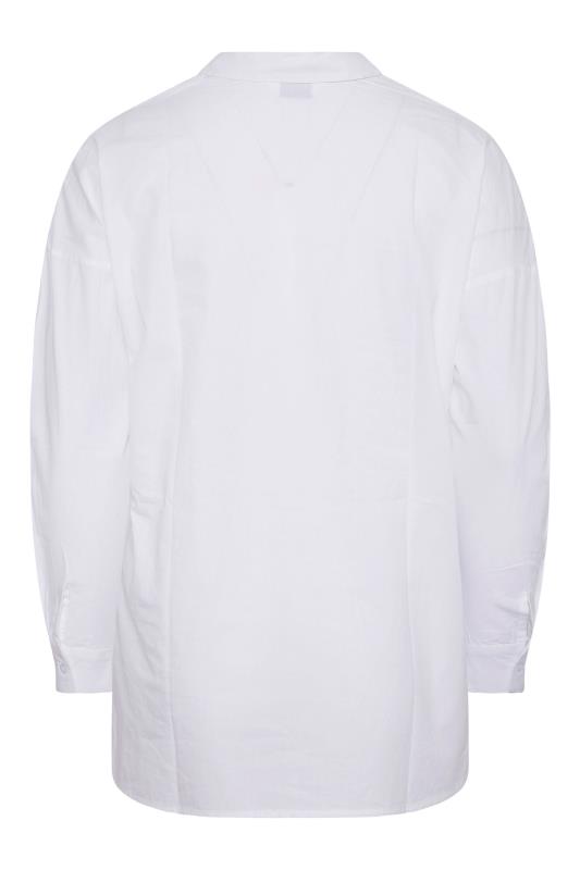 YOURS FOR GOOD Curve White Oversized Shirt 7