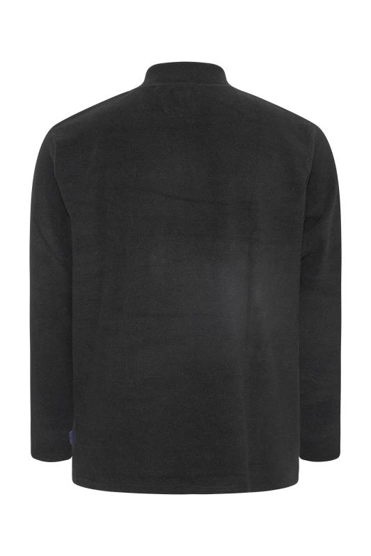 BadRhino Big & Tall Black BR15 Quarter Zip Fleece Sweatshirt 4