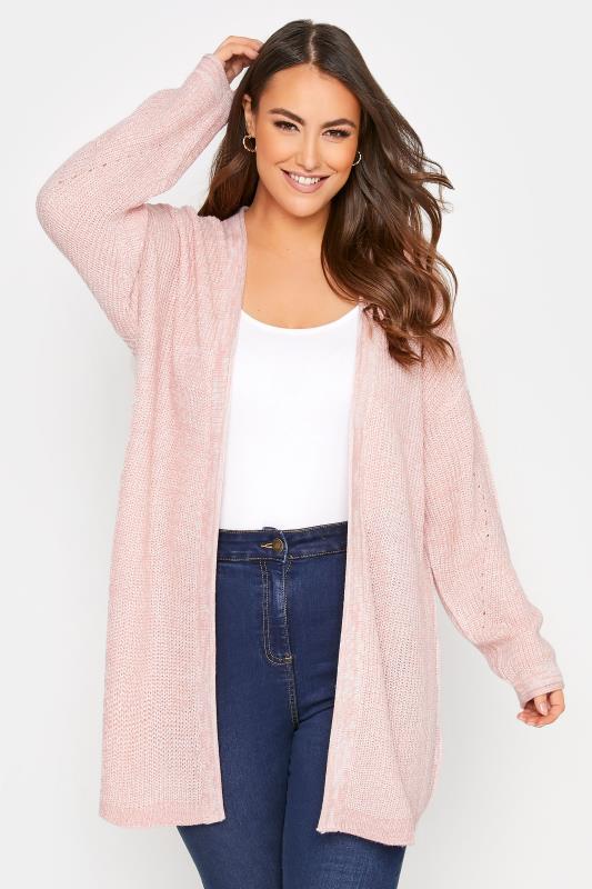 Pink Knitted Pointelle Cardigan_A.jpg